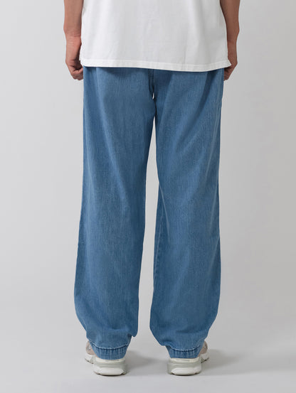 XX CHINO ルーズ ストレート パンツ ミディアムインディゴ