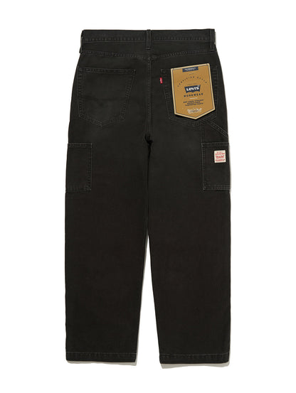 568™ ルーズストレート ダブルニー ブラック DARKEST NIGHT ME