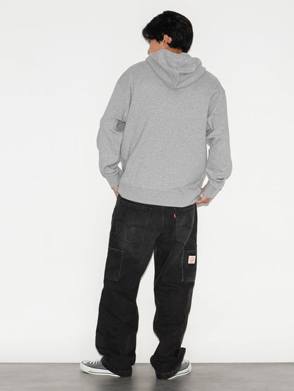 568™ ルーズストレート ダブルニー ブラック DARKEST NIGHT ME