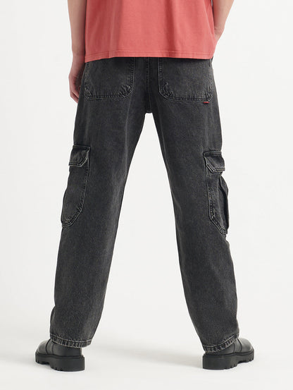 STAY LOOSE カーゴ ブラック DARKLY WASH