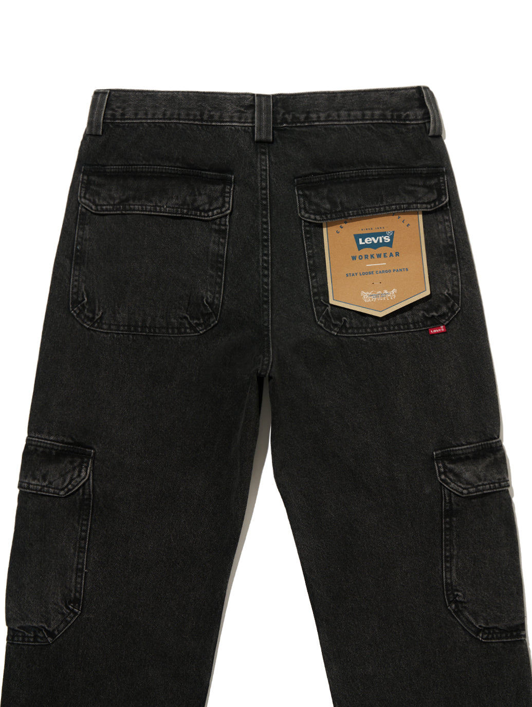 STAY LOOSE カーゴ ブラック DARKLY WASH