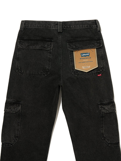 STAY LOOSE カーゴ ブラック DARKLY WASH