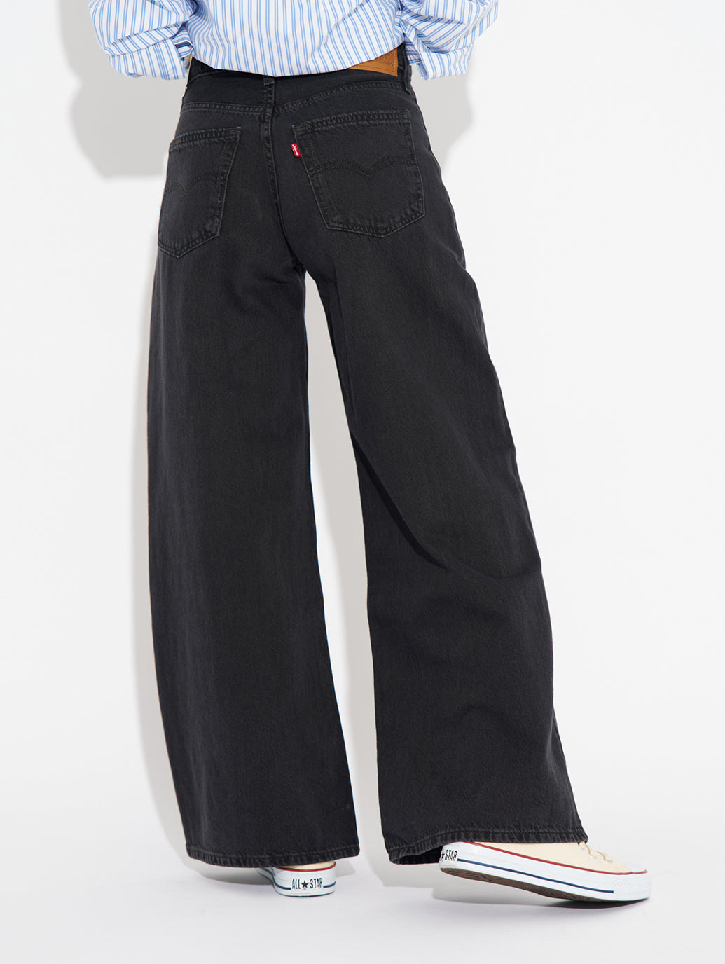 BAGGY DAD WIDE LEG ブラック CAPTURING MOMENTS