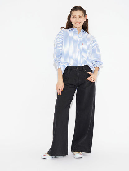 BAGGY DAD WIDE LEG ブラック CAPTURING MOMENTS