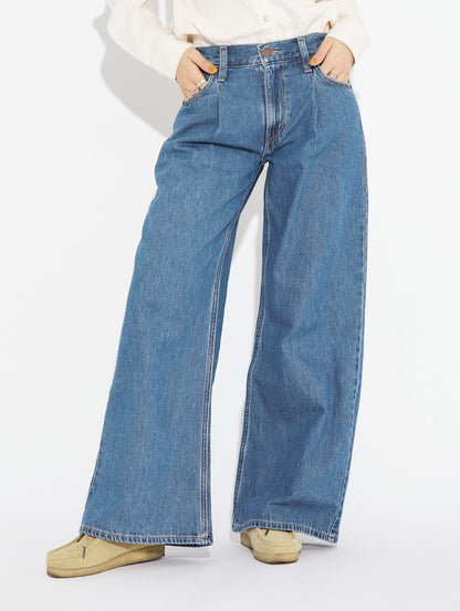 BAGGY DAD WIDE LEG ミディアムインディゴ CAUSE AND EFFECT