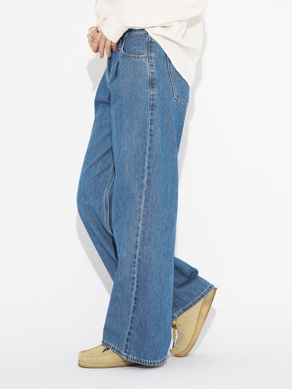 BAGGY DAD WIDE LEG ミディアムインディゴ CAUSE AND EFFECT