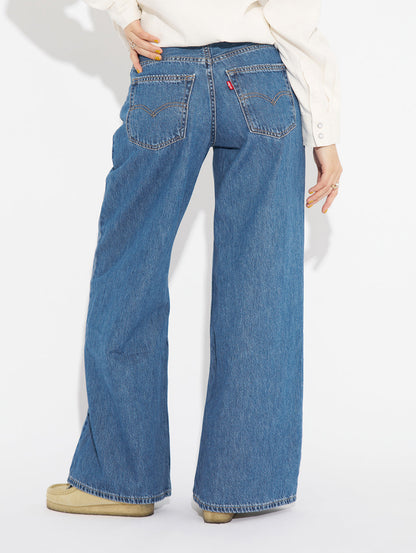 BAGGY DAD WIDE LEG ミディアムインディゴ CAUSE AND EFFECT