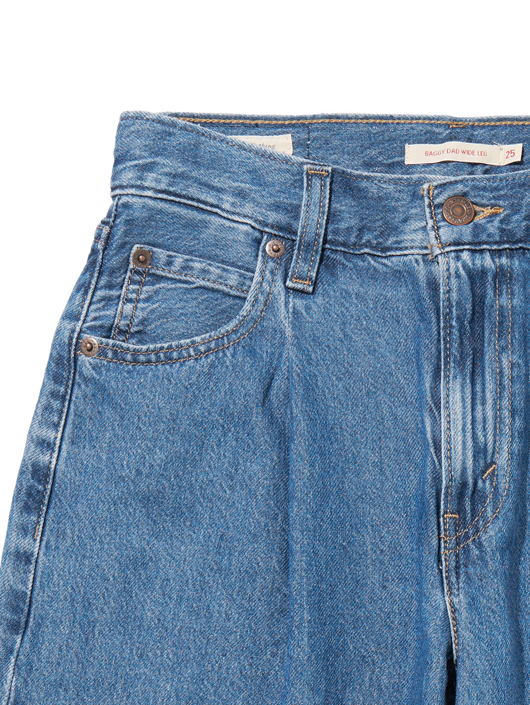 BAGGY DAD WIDE LEG ミディアムインディゴ CAUSE AND EFFECT