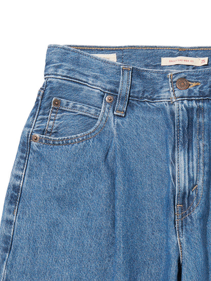 BAGGY DAD WIDE LEG ミディアムインディゴ CAUSE AND EFFECT