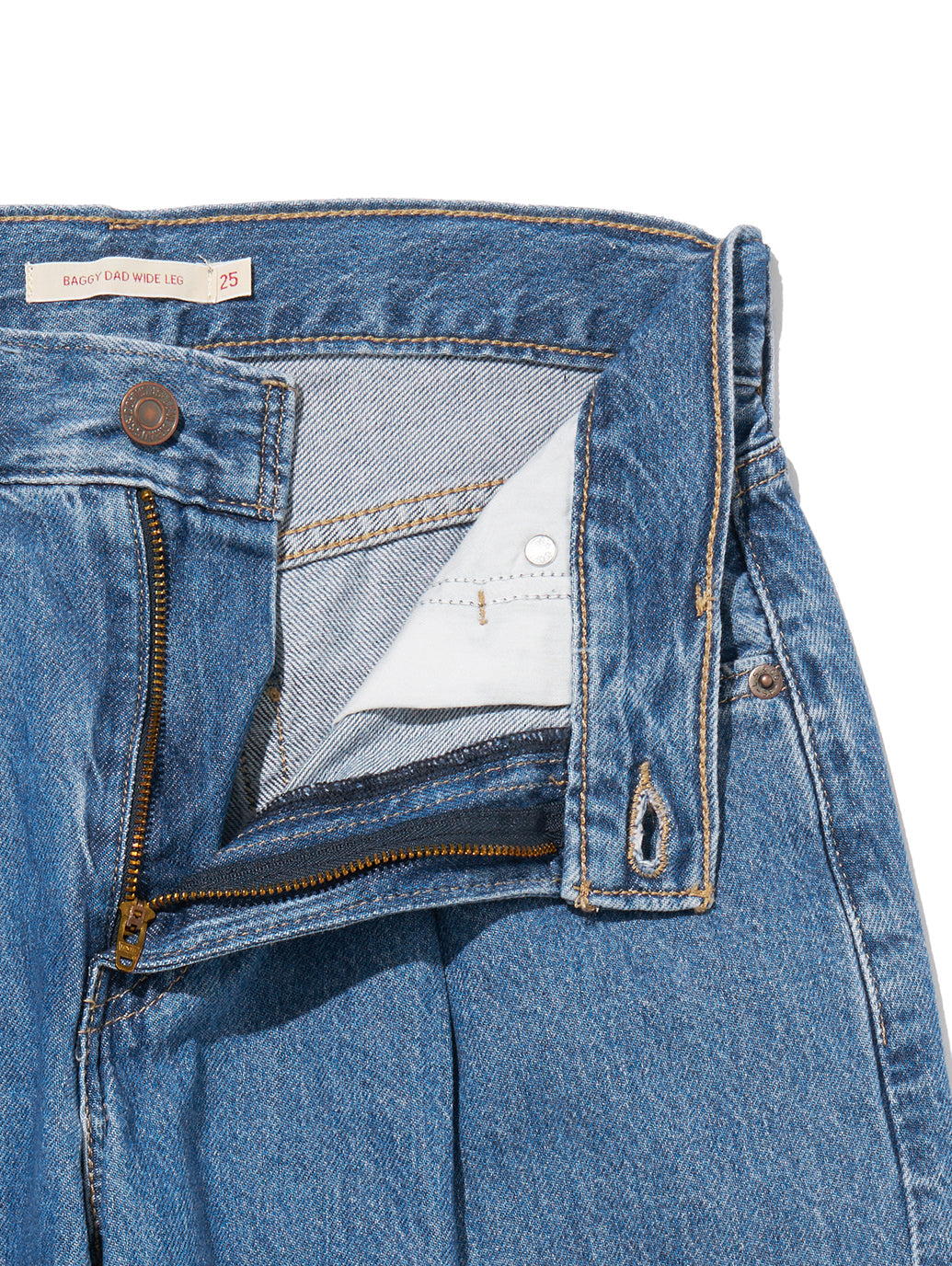 BAGGY DAD WIDE LEG ミディアムインディゴ CAUSE AND EFFECT