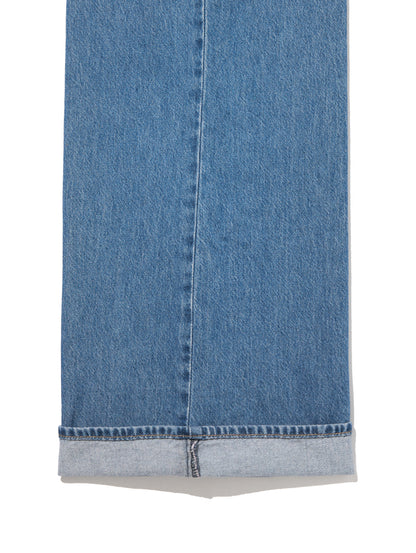 BAGGY DAD WIDE LEG ミディアムインディゴ CAUSE AND EFFECT