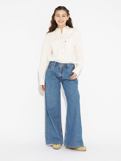BAGGY DAD WIDE LEG ミディアムインディゴ CAUSE AND EFFECT