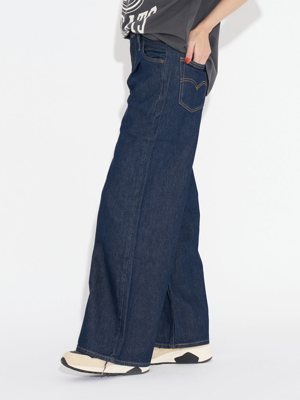 BAGGY DAD WIDE LEG ダークインディゴ LET'S GET LOST AGAIN