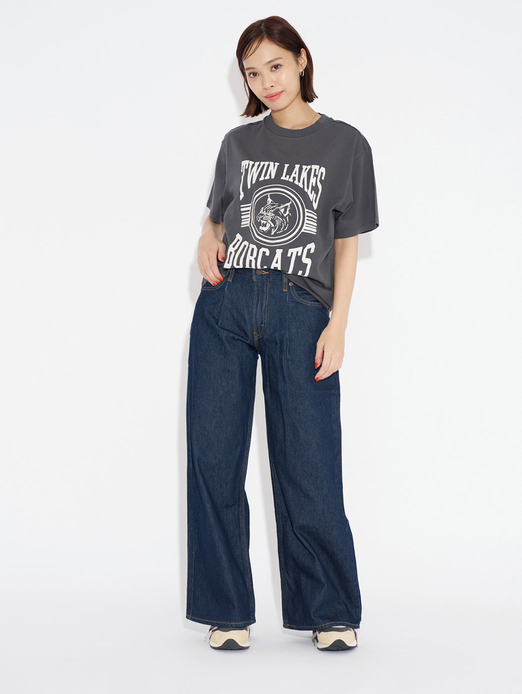 BAGGY DAD WIDE LEG ダークインディゴ LET'S GET LOST AGAIN