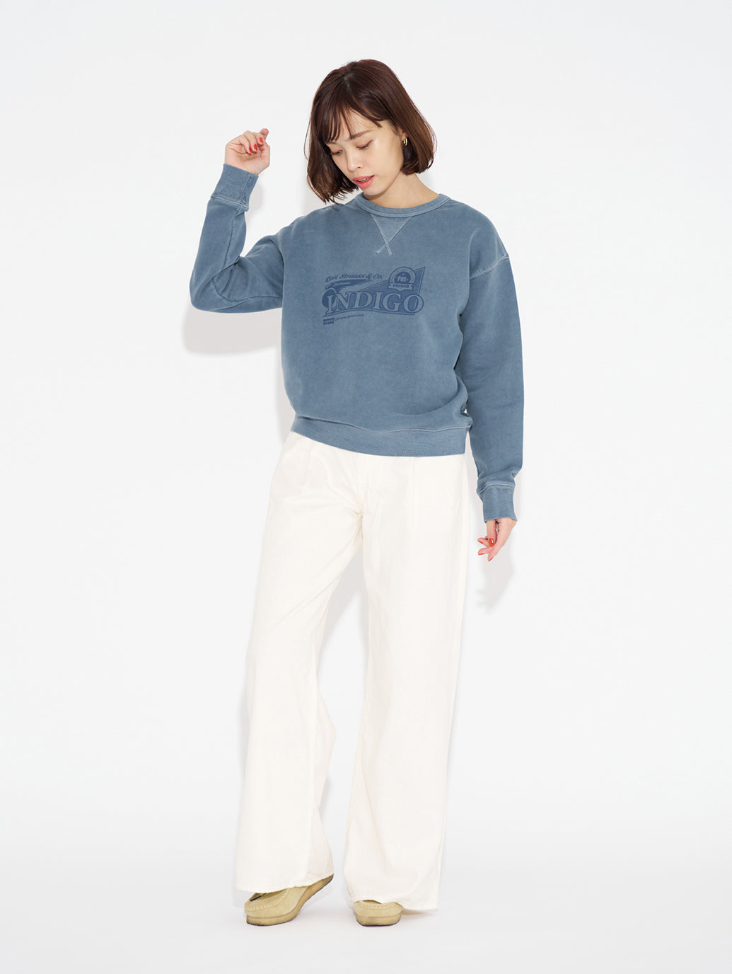 BAGGY DAD WIDE LEG ホワイト SERENITY NOW