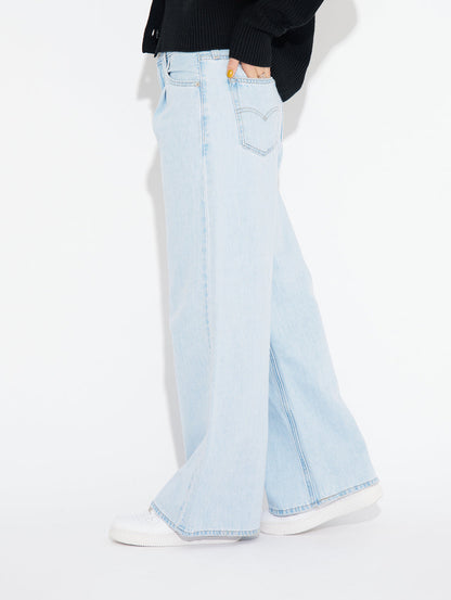 BAGGY DAD WIDE LEG ライトインディゴ NEVER GOING TO CHANGE