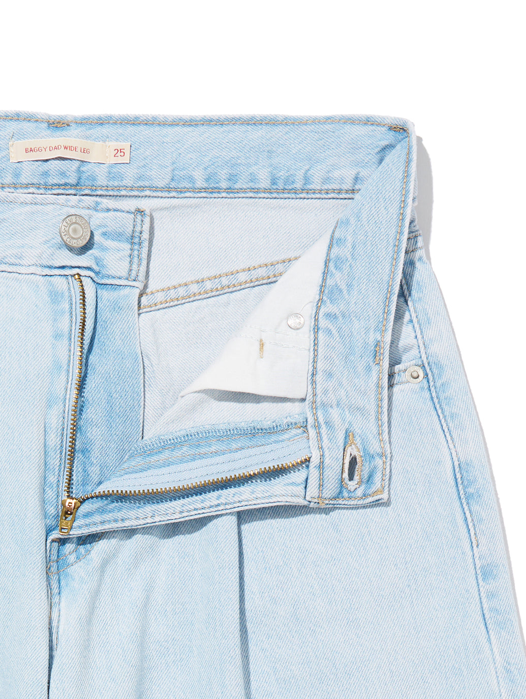 BAGGY DAD WIDE LEG ライトインディゴ NEVER GOING TO CHANGE