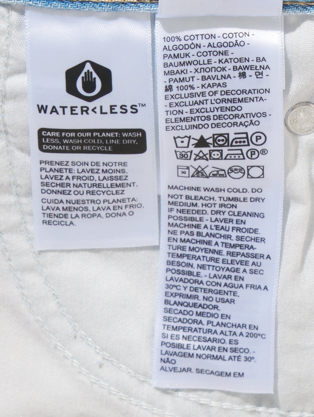 BAGGY DAD WIDE LEG ライトインディゴ NEVER GOING TO CHANGE