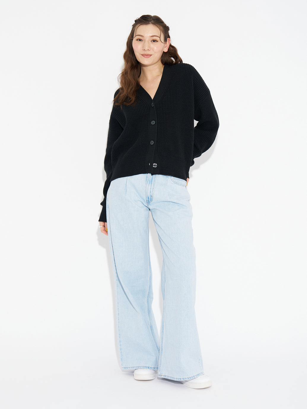 BAGGY DAD WIDE LEG ライトインディゴ NEVER GOING TO CHANGE