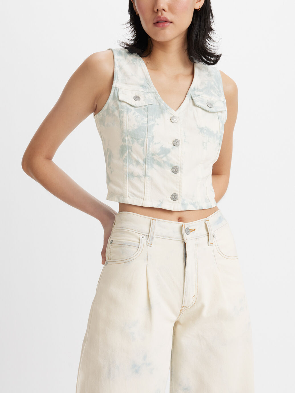 BAGGY DAD WIDE LEG MAYBE BLUE WL