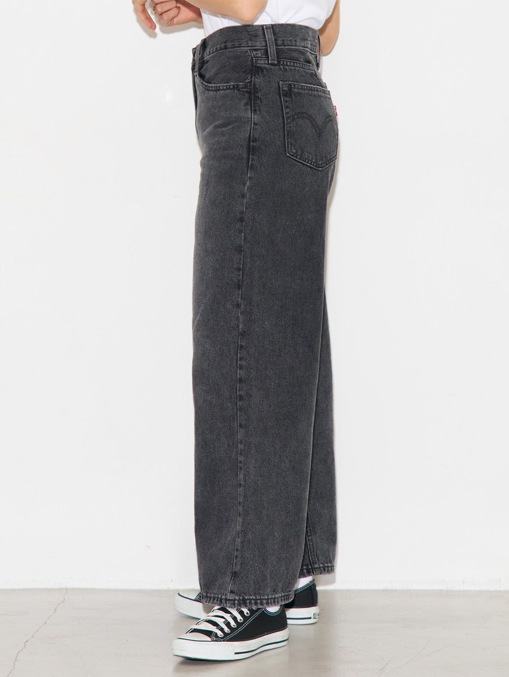 94 BAGGY WIDE LEG ブラック WHERE'S MY PHONE