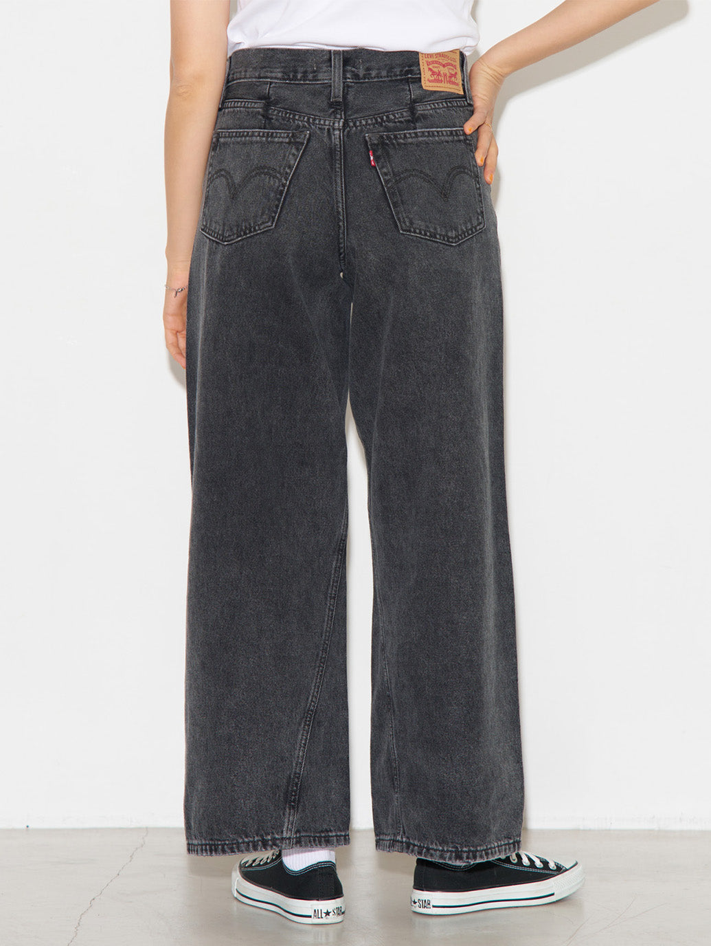 94 BAGGY WIDE LEG ブラック WHERE'S MY PHONE