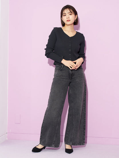 94 BAGGY WIDE LEG ブラック WHERE'S MY PHONE