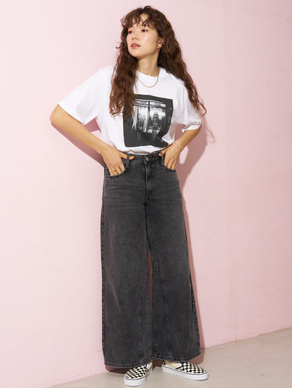 94 BAGGY WIDE LEG ブラック WHERE'S MY PHONE