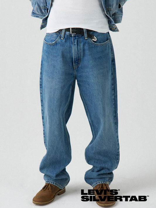 SILVERTAB™ ルーズフィット ミディアムインディゴ HERE FOR VIBES