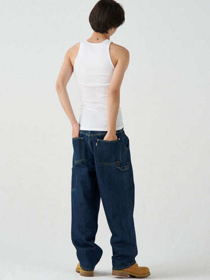 SILVERTAB™ バギーカーペンター ダークインディゴ RINSE CRUSADER