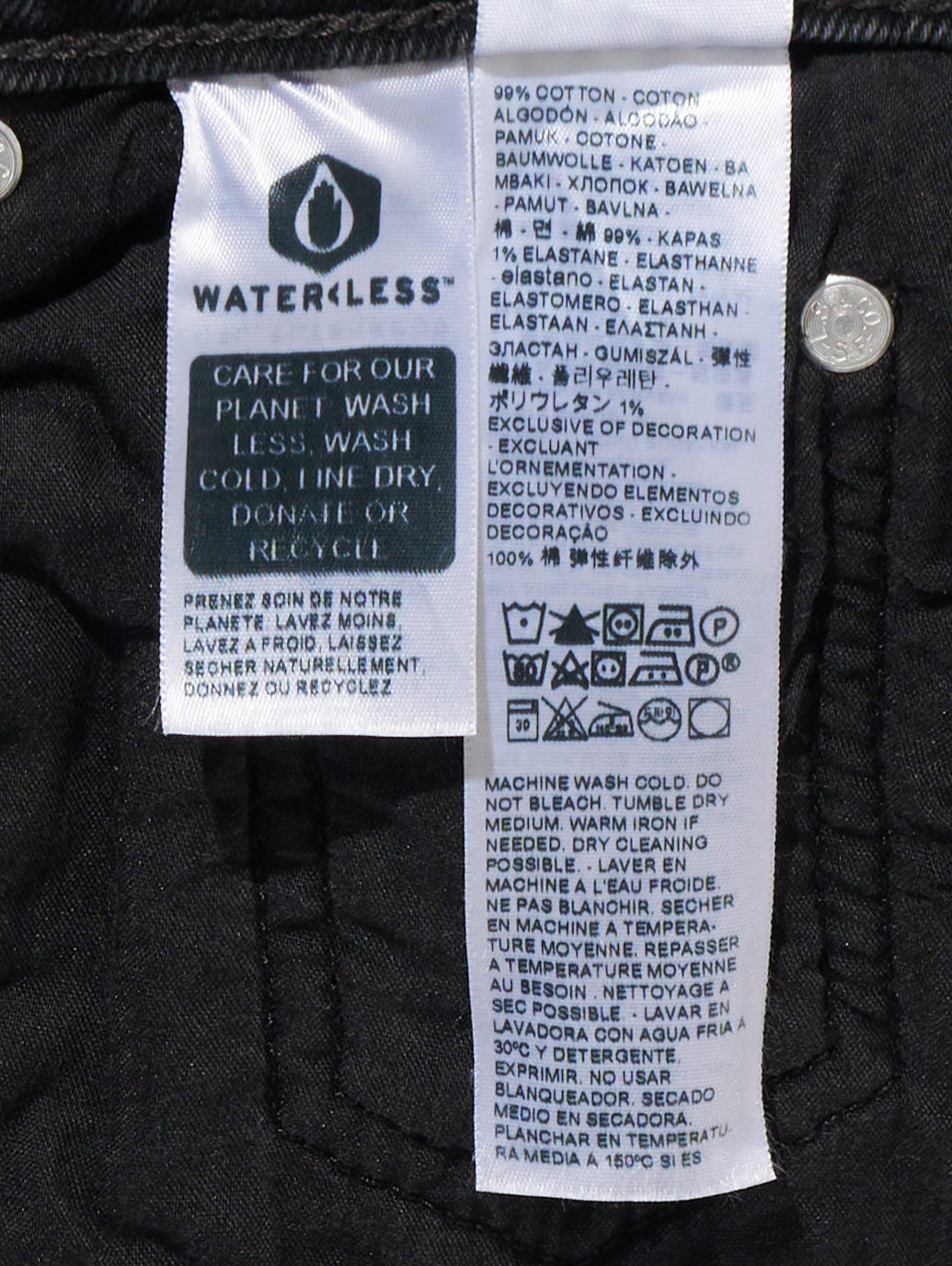 RIBCAGE BELLS ジーンズ ブラック