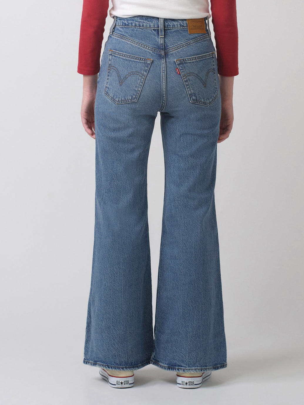 RIBCAGE BELLS ジーンズ ミディアムインディゴ