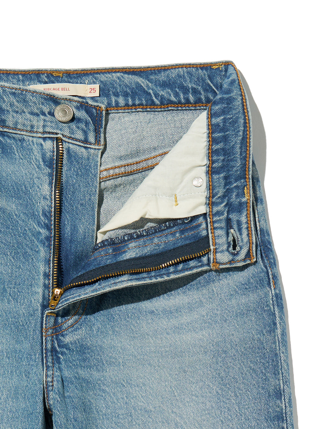 RIBCAGE BELLS ジーンズ ミディアムインディゴ