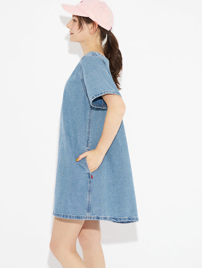 WELLTHREAD® WILDFLOWER ワンピース インディゴ WILD BLOOMER