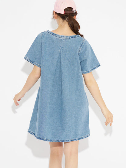 WELLTHREAD® WILDFLOWER ワンピース インディゴ WILD BLOOMER