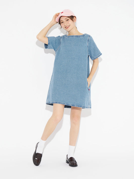 WELLTHREAD® WILDFLOWER ワンピース インディゴ WILD BLOOMER