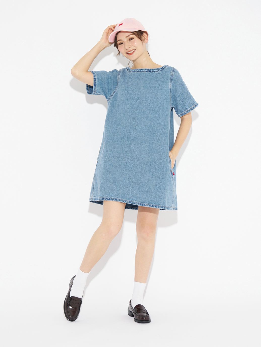 WELLTHREAD® WILDFLOWER ワンピース インディゴ WILD BLOOMER