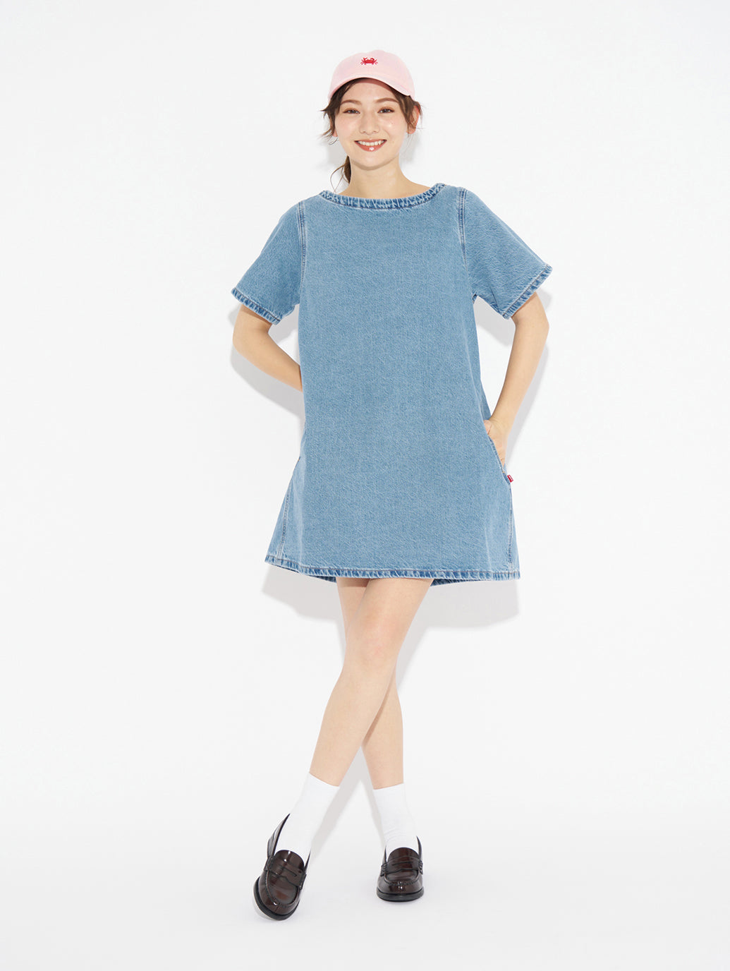 WELLTHREAD® WILDFLOWER ワンピース インディゴ WILD BLOOMER