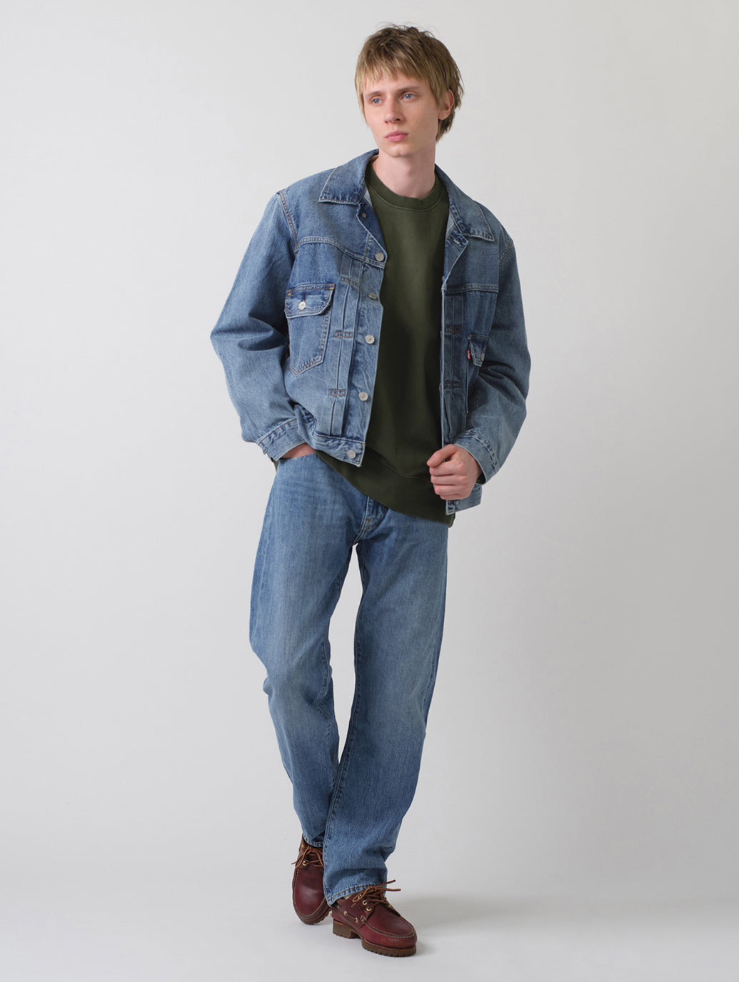 TYPE II トラッカージャケット ミディアムインディゴ