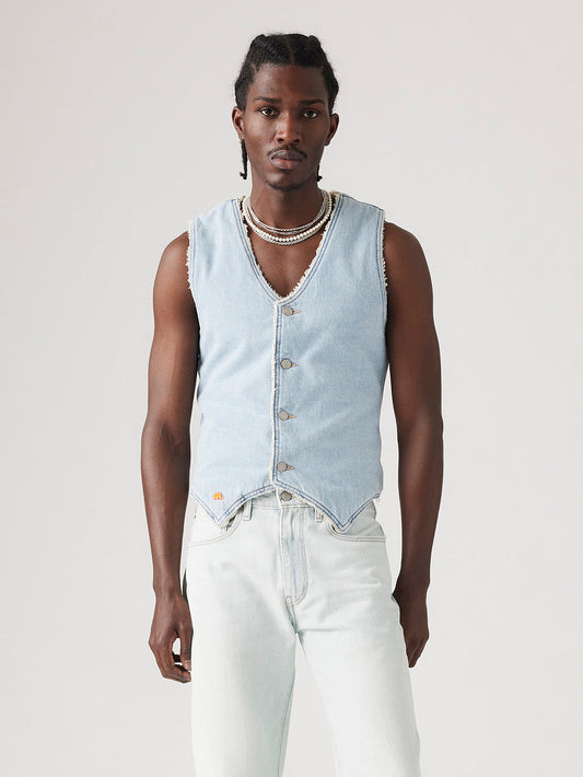 LEVI’S® X ERL シェルパベスト ライトインディゴ