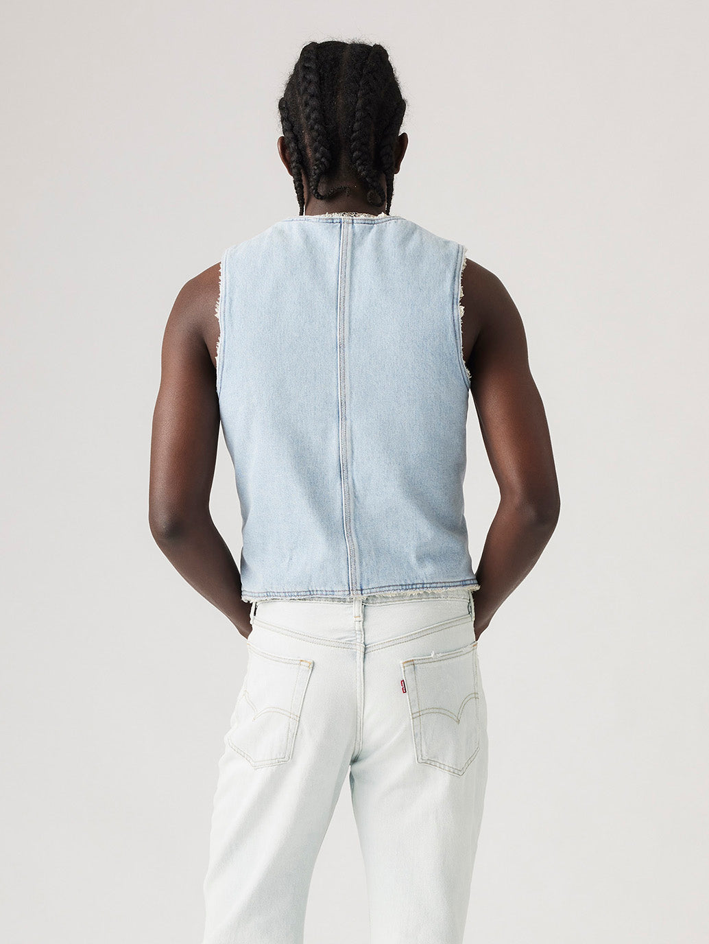 LEVI’S® X ERL シェルパベスト ライトインディゴ