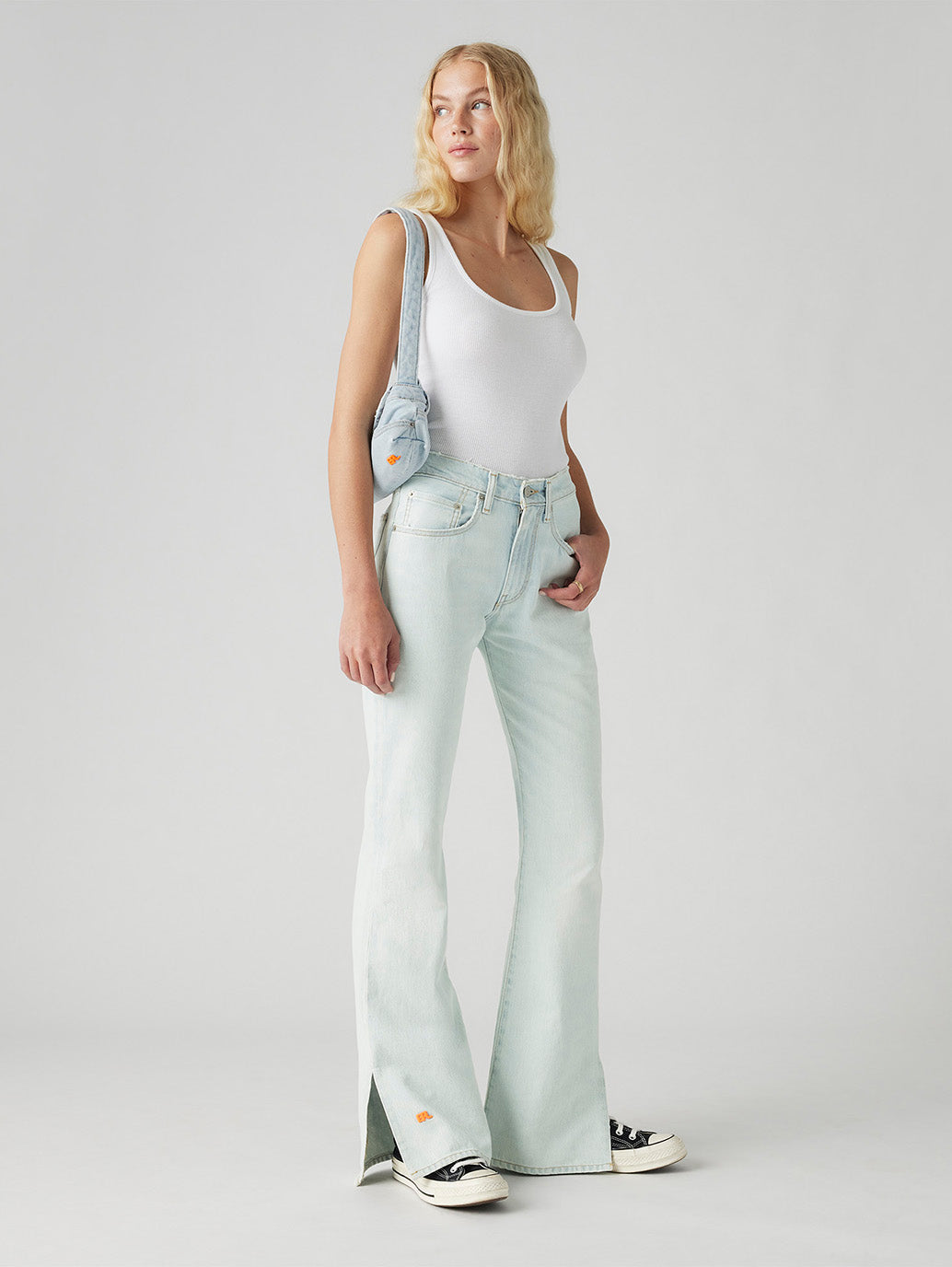 LEVI’S® X ERL ブーツカット スプリット ジーンズ ライトインディゴ