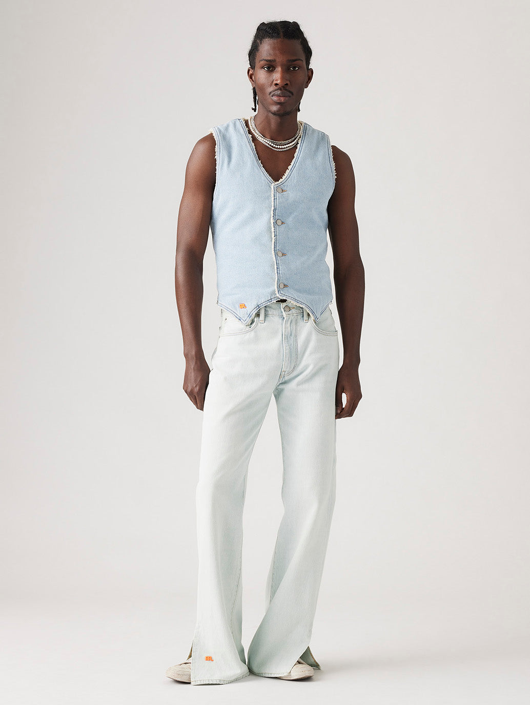 LEVI’S® X ERL ブーツカット スプリット ジーンズ ライトインディゴ