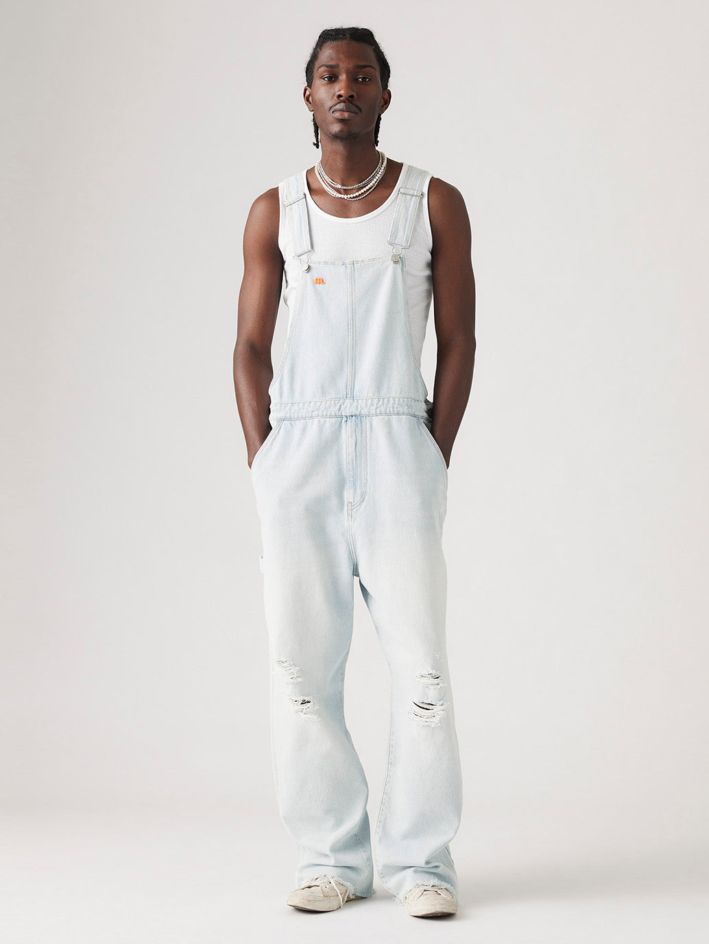 LEVI’S® X ERL オーバーオール ライトインディゴ