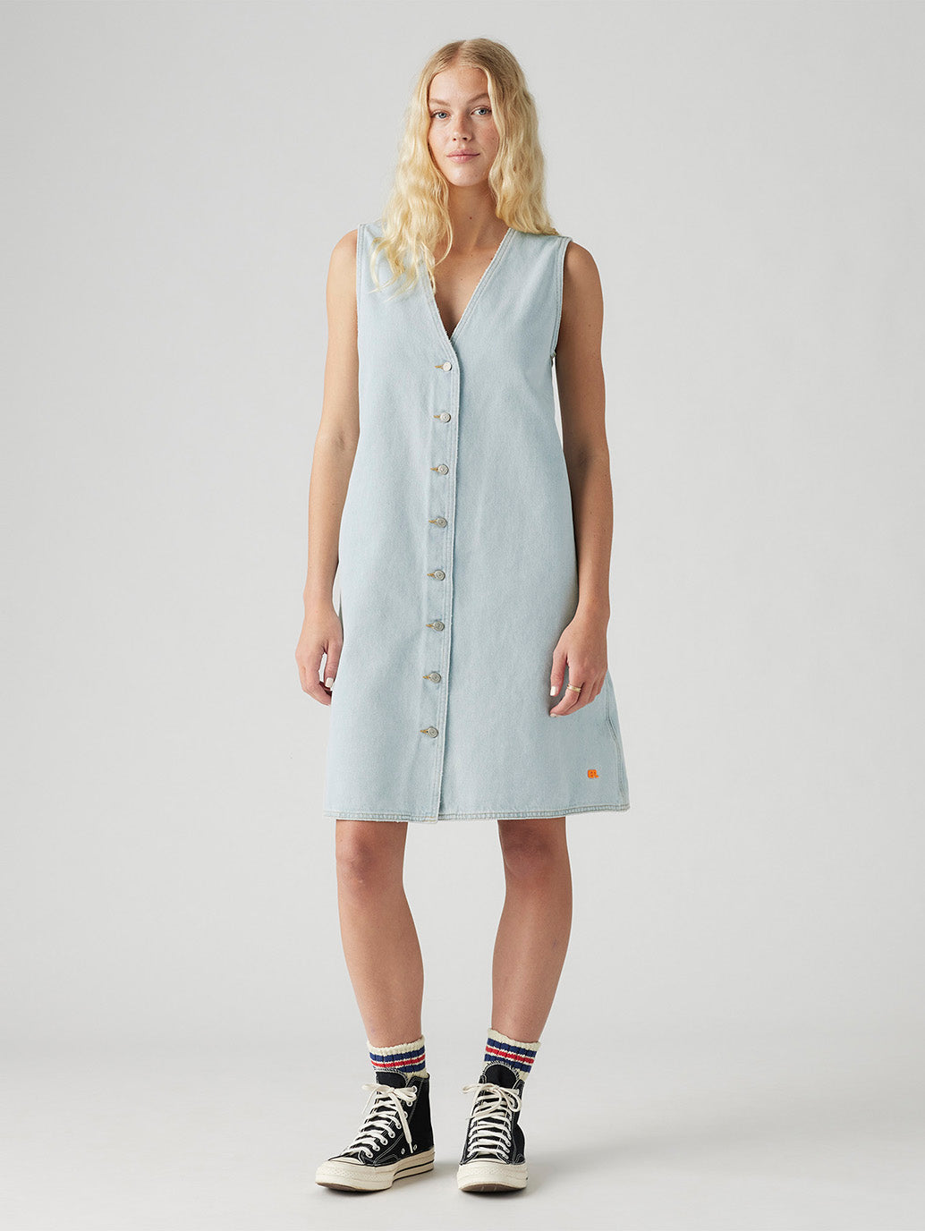 LEVI’S® X ERL デニムワンピース ライトインディゴ