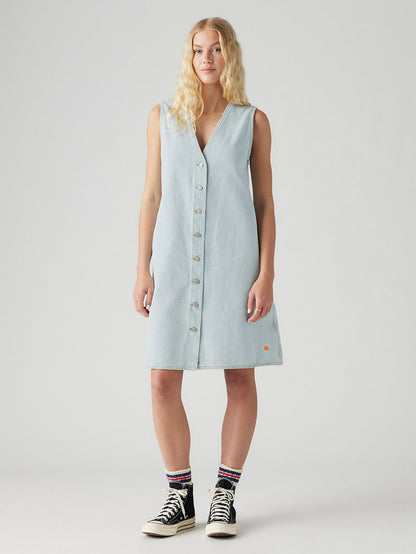 LEVI’S® X ERL デニムワンピース ライトインディゴ