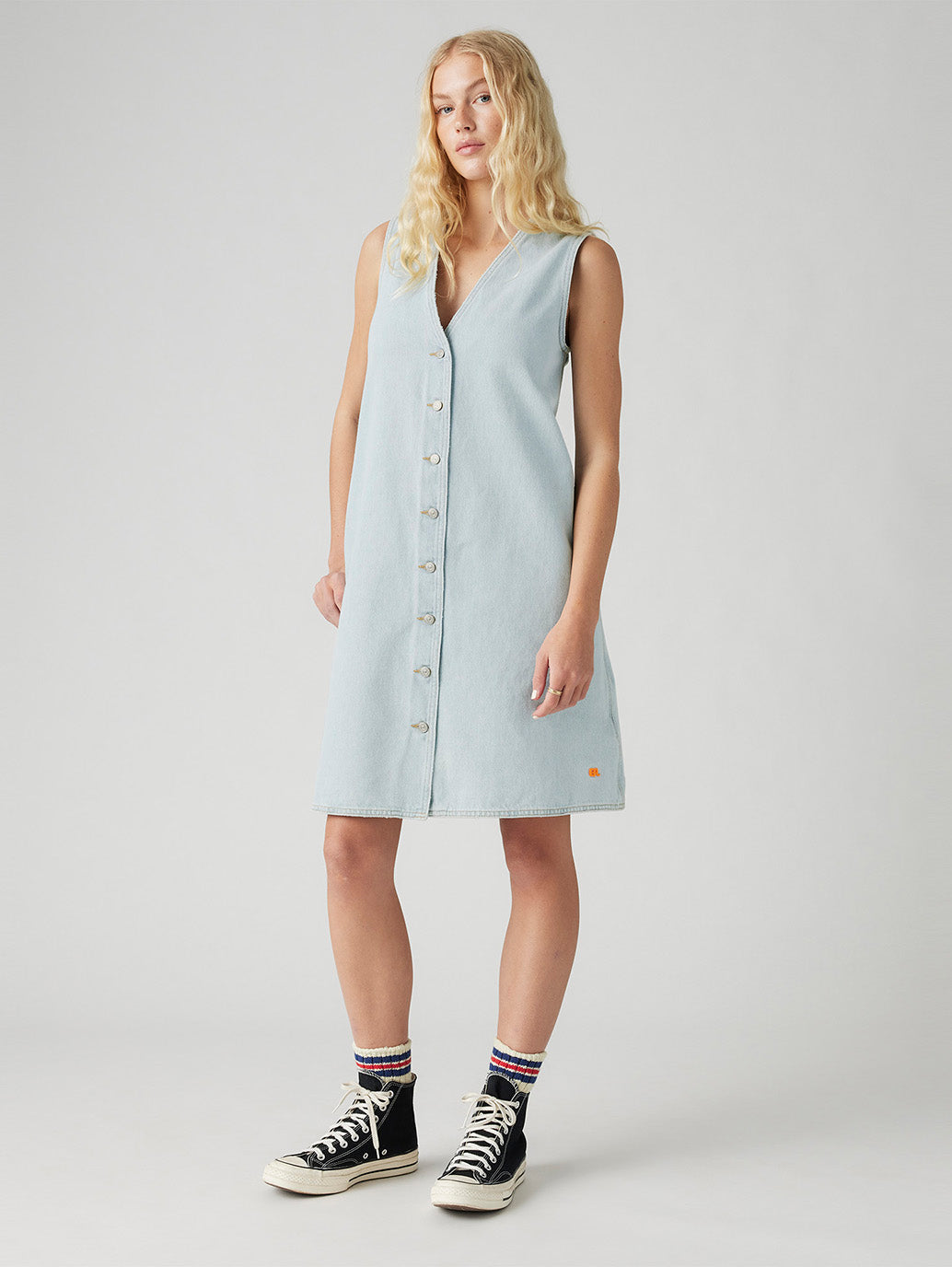 LEVI’S® X ERL デニムワンピース ライトインディゴ