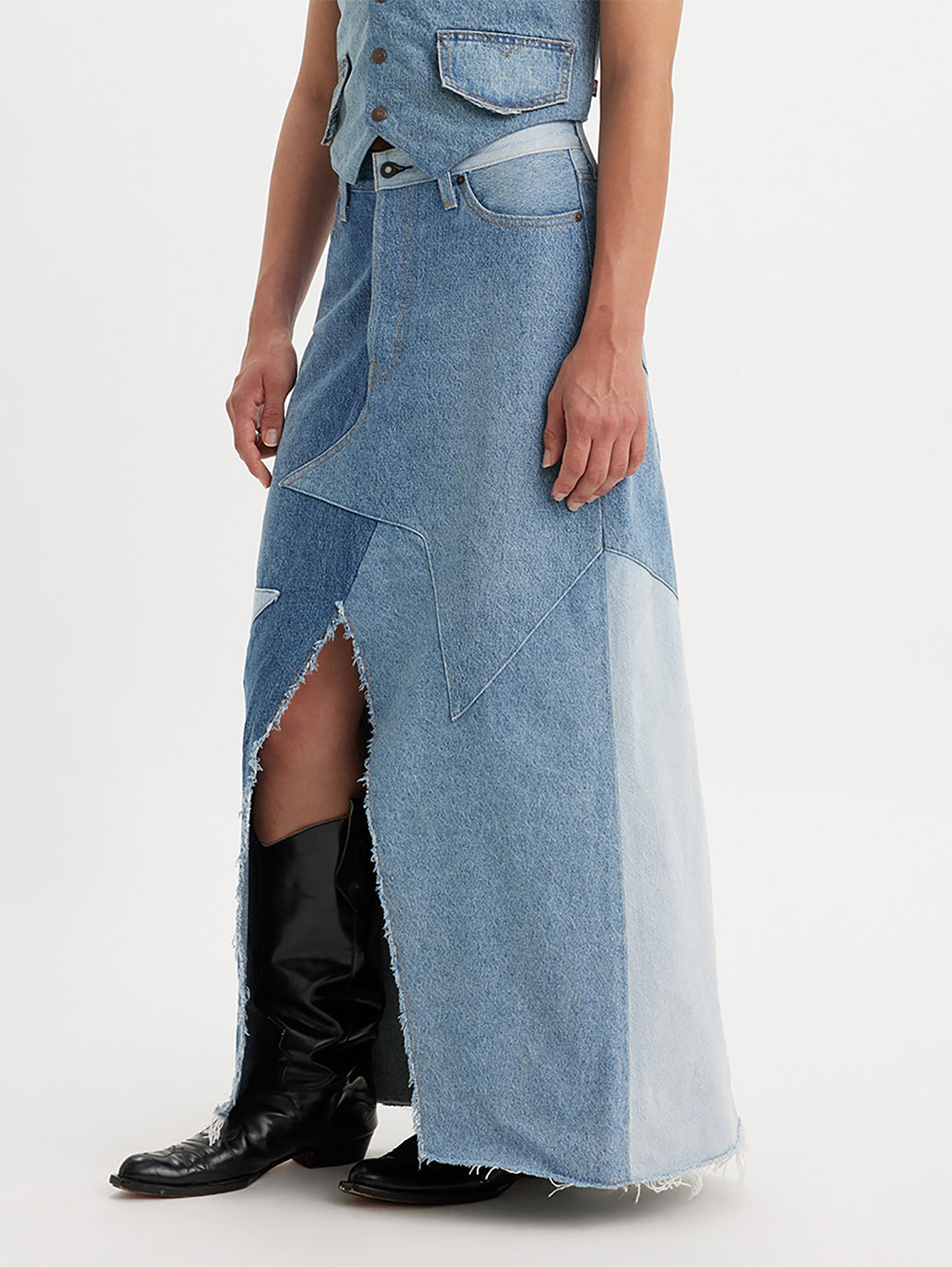 PRIDE COLLECTION ロングスカート インディゴ GIDDY UP