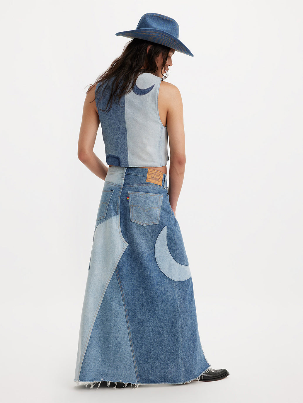 PRIDE COLLECTION ロングスカート インディゴ GIDDY UP