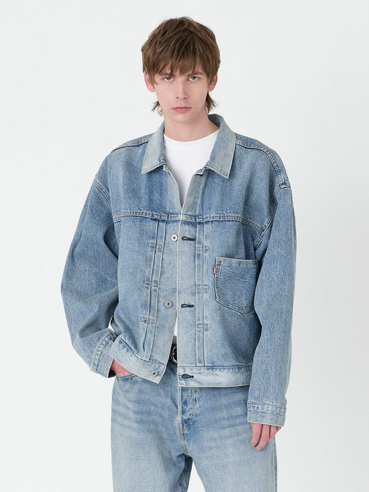 Levi's®X BEAMS SUPER WIDE トラッカージャケット ライトインディゴ
